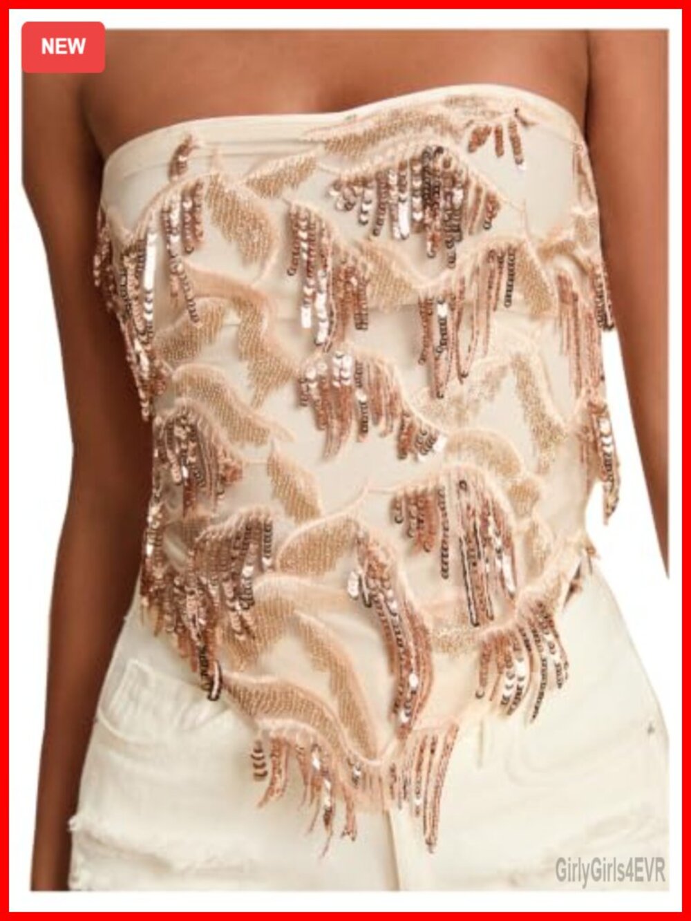 Boho Sequin Fringe Tank Top Rave Hanky Hem Tie Back Summer